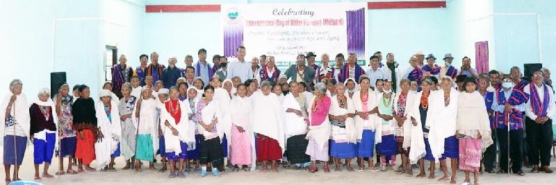A programme to mark International Day of Older Persons was held at Meluri Village Council Hall on October 1 organised by Müluori Shefüri Kügharü on the theme ‘Pandemic, do they change, how we address age and ageing?’ Out of 138 older people, above 75 years, 44 male and 47 females, a total of 91 attended the programme. A DIPR report stated that Z Nyusietho Nyuthe was the guest speaker. Keynote address was delivered by Porütho Ngouri CDPO Meluri and vote of thanks was delivered by Nyuletho Nyuthe. The programme was chaired by Kuothosie, President, MSK. (DIPR Photo)